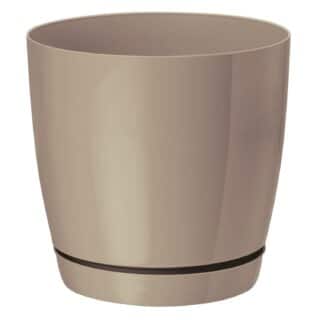 Pot with Saucer – Beige (Latte) – 11cm